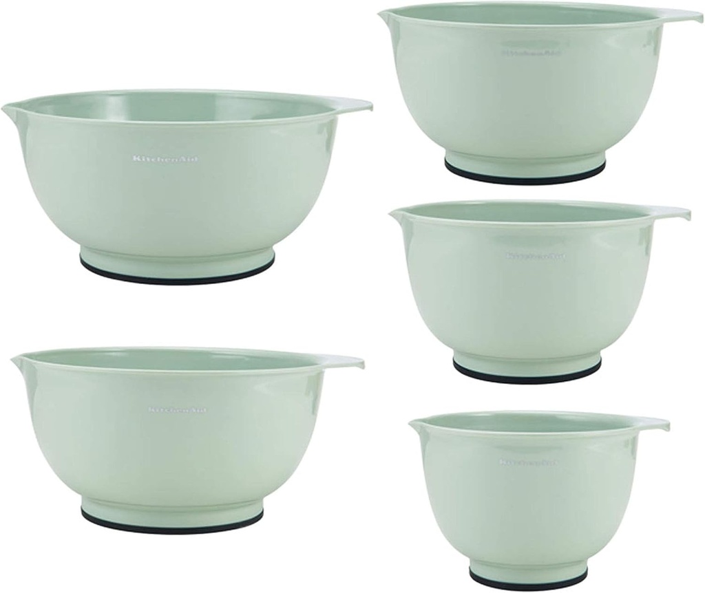KitchenAid Classic Mixing Bowls, Set of 5, Pistachio