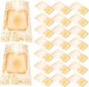 Unomor Moon Cake Packaging Bags with Gold Foil Storage Trays Transparent Dessert Bags for Baking and Handmade Pastries Food Safe Plastic for Home and Shop Use