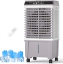 1800 CFM Evaporative Air Cooler with 4 Ice Box, Portable Air Cooler with 5.3 Gallon Water Tank, 120°Oscillation, Remote, 12H Timer, Portable Cooling Fan with 3 Speeds for Bedroom Home Office