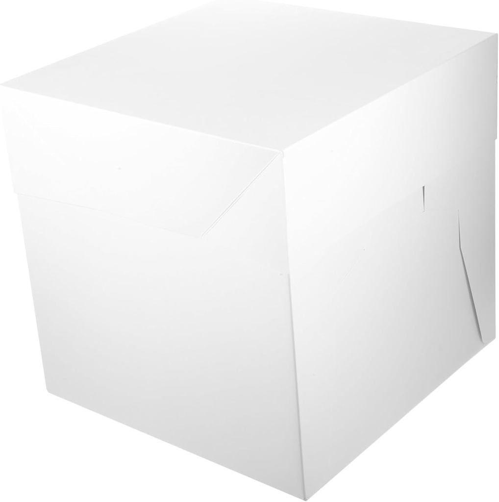 Tall Paper Cake Box 12-inch Cake Display Box for Birthday Party Bakery