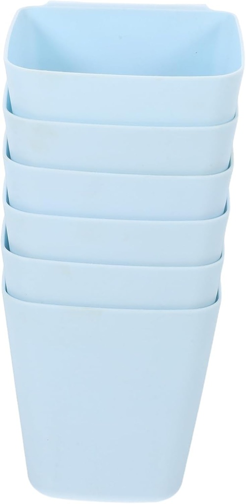 PRETYZOOM 6pcs Kitchen Cart Storage Baskets Rolling Trolley for Pantry Snack Cart Organizer Wall Hanging Bins