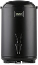 Insulated Beverage Dispenser Hot Beverage Dispenser Stainless Steel Cold and Hot Drink Dispenser with Thermometer, 12L/3.2Gal for Hot Tea&Coffee, Cold Milk, Water,Juice, BLACK