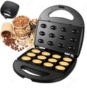 12 Electric Walnut Cake Maker Waffle Makers, 750W Walnut Cookie Mold Maker, with Non Stick Coating and Indicator Light, Support Double Sided Heating, Automatic Mini Nut Machine Baking Tool For Kitchen