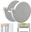 Air Conditioner Foam Tape 1 Inch Wide X 1 Inch Thick Total 13 Feet Long Air Conditioner Window Seal Foam Weather Stripping Insulation Tape for Door Window Seals (6.5ft x2 Rolls, Gray)
