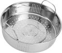 SECFOU Stainless Steel Steam Grid Cooking Steamer Basket Food Steamer for Home Kitchen Restaurant