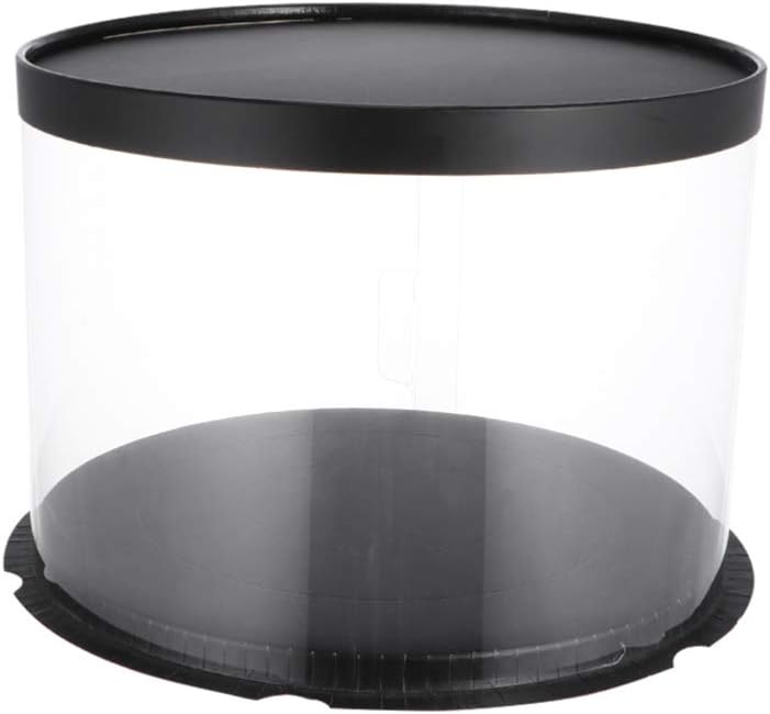 Cake Packaging Boxes Round Plastic Container Lid Food Bakery Boxes 8inch Cake Carrier Lid Ideal for Shops Bakeries