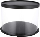 Cake Packaging Boxes Round Plastic Container Lid Food Bakery Boxes 8inch Cake Carrier Lid Ideal for Shops Bakeries