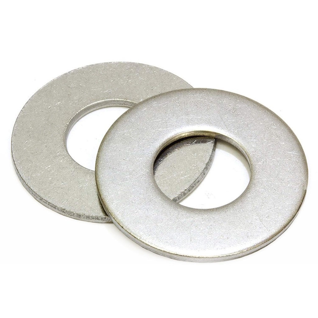 100 Bulk Pack Stainless Steel Flat Washer by Bolt Dropper - Metal Washers for Bolts - 1/4" Inside Diameter, 5/8" Outside Diameter, 0.078" Thickness - Made of 18-8 (304) Stainless Steel