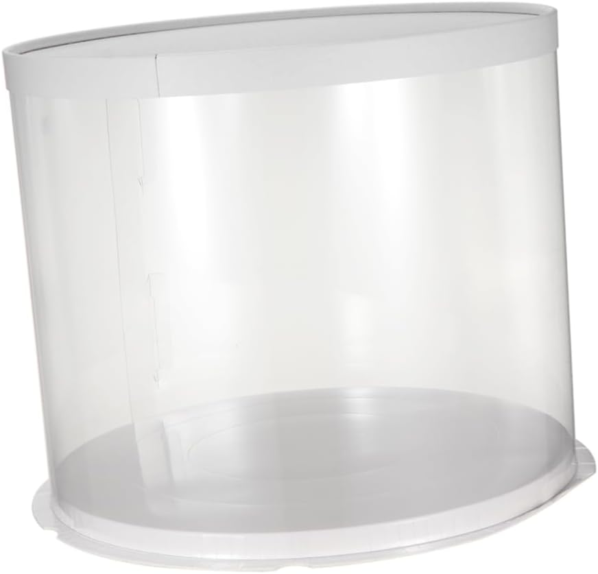 VOSAREA Transparent Cake Box Double Layer Plastic Packaging for Desserts for Home Bakery Use Material for Parties and Special Occasions