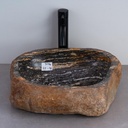 183 - Handcrafted Irregular River Stone Vessel Sink; Real Stone Sink; Unique Vessel Sink - Choose Your Design Under 'Color' Options