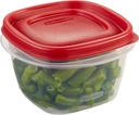 Rubbermaid Easy Find Lids Food Storage Container, 2 Cup, Racer Red