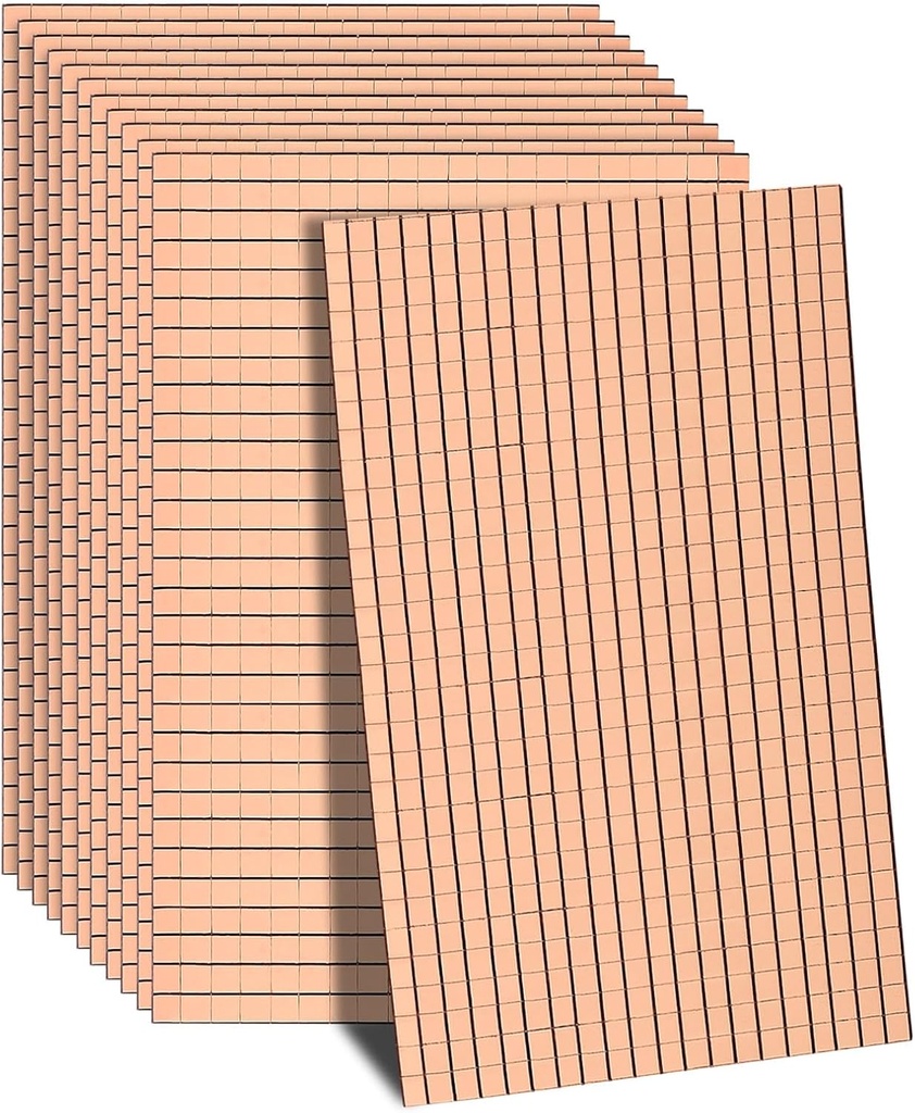 MECCANIXITY 14400 PCS Glass Mirrors Disco Ball Tiles Self-Adhesive Rose Gold Mirror Mosaic Tiles 5 x 5mm for Disco Ball, DIY Craft, KTV Decoration 24 Sheet