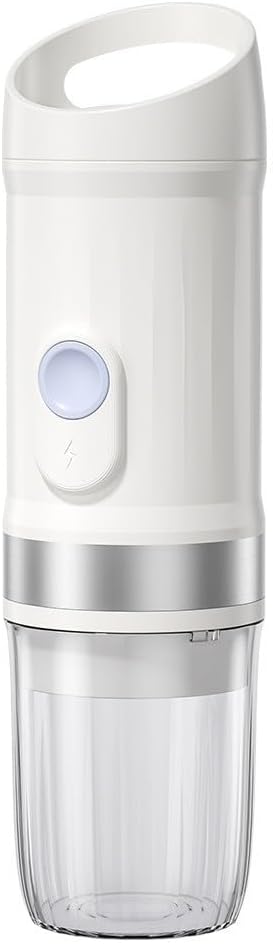 Portable Electric Espresso Machine, Travel Coffee Maker for Camping, Car Coffee Maker Self-Heating with USB-C, With Ground Coffee & NES Capsule for RV, Hiking, Office(White)