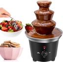 Chocolate Fountain Machine, Plastic Chocolate Melt Dipping Machine Warmer, 3 Tier Tower Cheese Fountain Mini Melting BPA Free 1.2 Pound, for Wedding, for Birthday Party