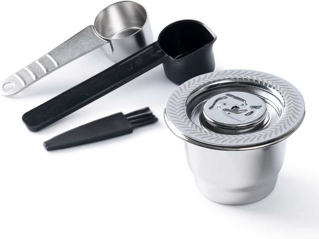 Stainless Steel Reusable Coffee Capsules Fit For N espresso Capsules OriginalLine, Metal Refillable Espresso Coffee Filter Pods Compatible For N espresso Machines Brewers