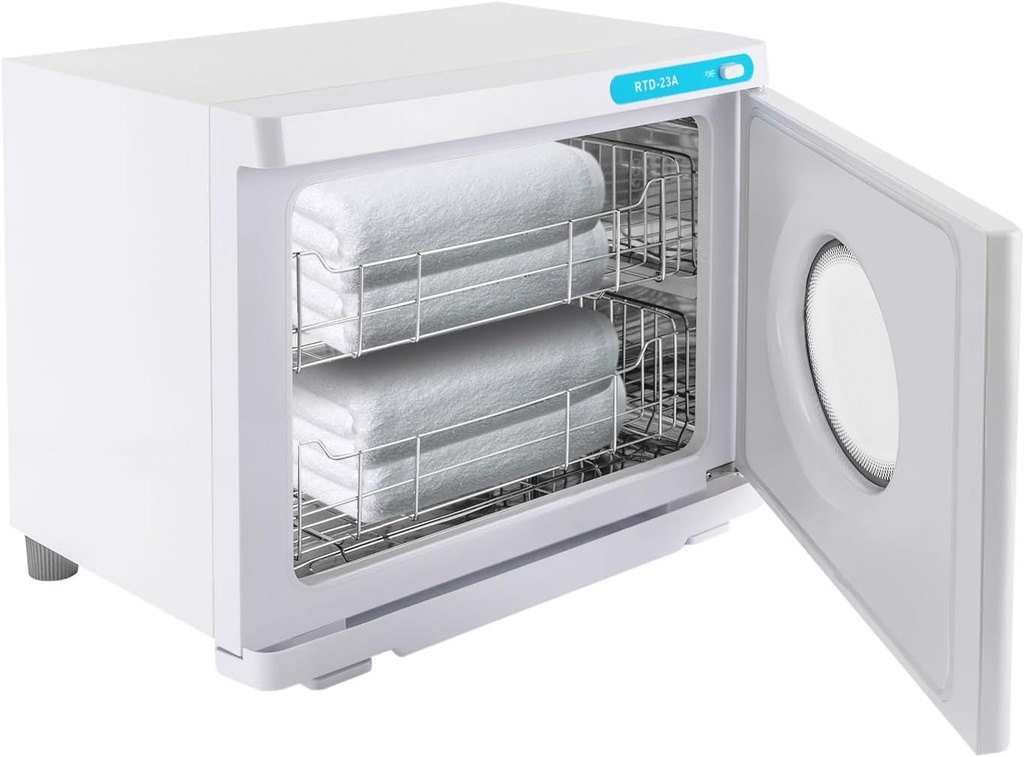 Hot Towel Warmer, Professional 23L Large Capacity Hot Towel Cabinet 2-in-1 Spa Towel Warmers for Facials, Barber, Salon, Esthetician, Gym, Hotel, Home Portable Heat Dryer & Heater