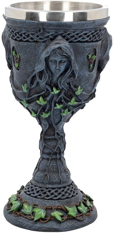Nemesis Now NOW119S Mother Maiden & Crone Chalice 21cm, Stainless Steel, 200 milliliters