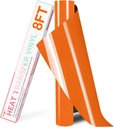 HTVRONT HTV Heat Transfer Vinyl - 12" x 8ft Orange HTV Vinyl for T Shirts, Iron on Vinyl for All Cutting Machine - Easy to Cut & Weed for Iron on Design (Orange)