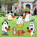 17 Inch Halloween Yard Signs Cartoon Mouse Decorations Outdoor, Waterproof Halloween Party Decor for Lawn, Garden, Front Porch with Stakes, Cute Character Holiday Display, Spooky Outdoor Decorations