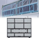 Air Conditioner Filter Accessories Indoor Unit Hanging Dust Screen, 28.2X26.5cm HVAC Room Air Conditioner Filter Replacement(32X25.5cm)