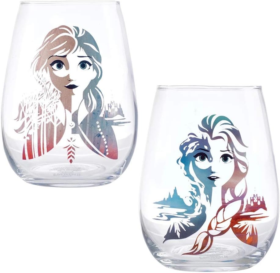 Disney Frozen 2 Elsa & Anna 18 oz. Glasses - 2-Set