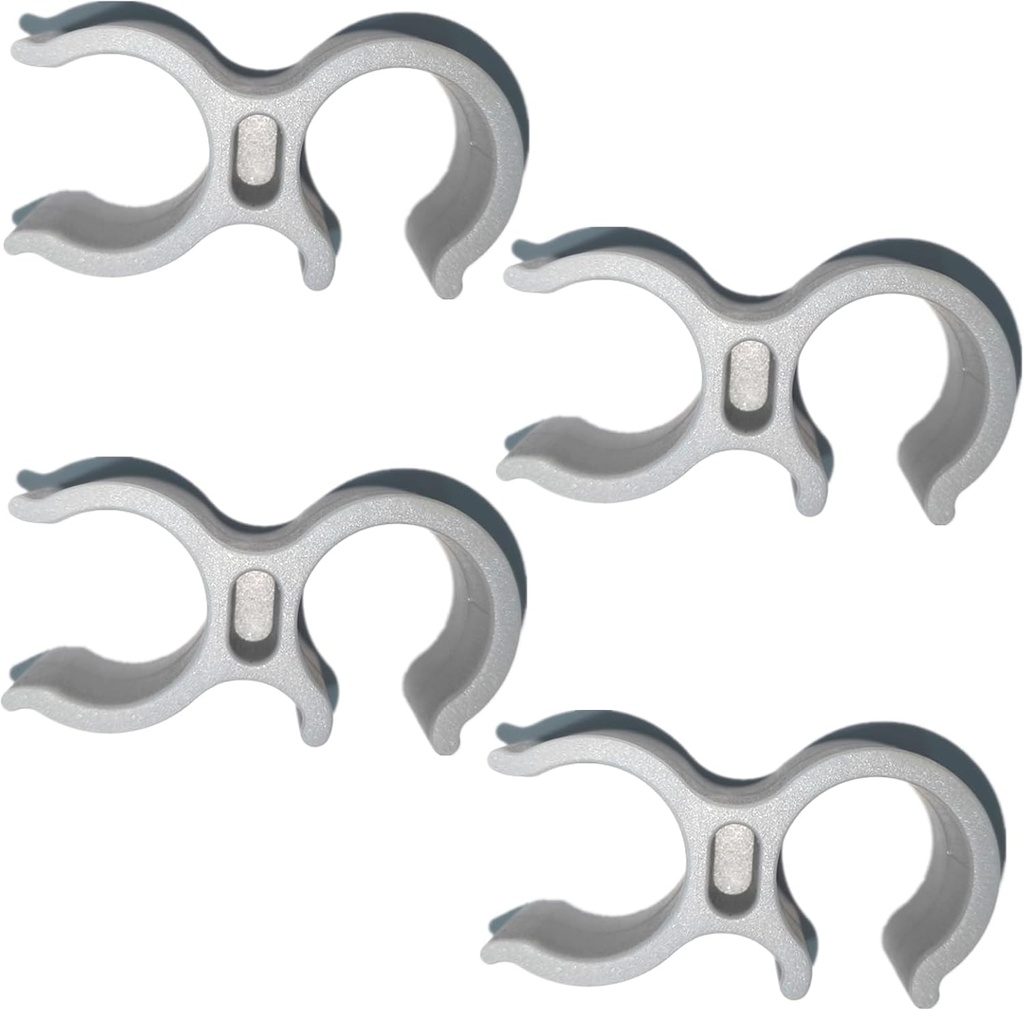 4 Pack Shower Transfer Bench for Bathtub, Shower Chair Shower Head Holder Handheld Shower Clip Tube Clamp Bracket for Bathtub Chair Bath Seat