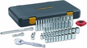 GEARWRENCH 51 Pc. 1/4 Inch Drive 6 Pt. 120XP Mechanics Tool Set, Standard & Deep, SAE/Metric - 80300P