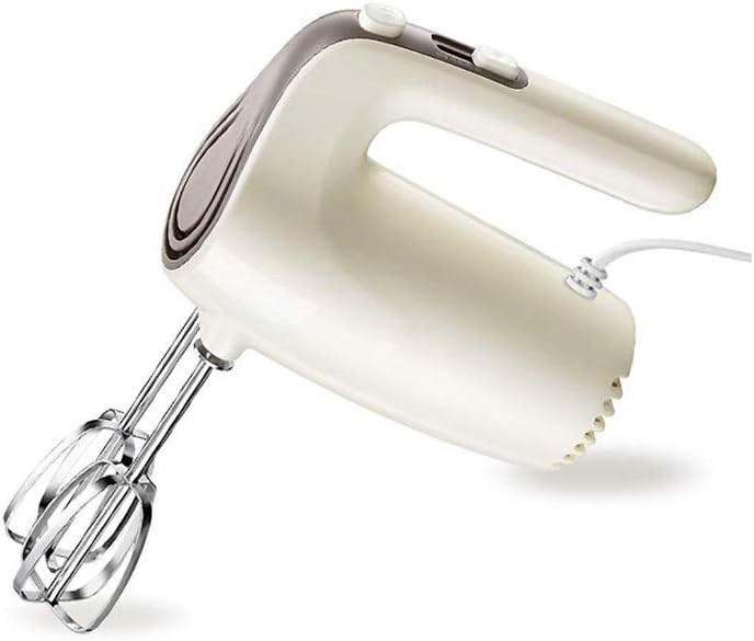 MaGiLL Portable Stainless Steel Egg Beater Handheld, Hand Mixer, Small Whisks Beige Easy to Clean fine