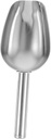 ABOOFAN Stainless Steel Ice Cube Shovel Multi Purpose Scoop for French Fries Flour Grains Ergonomic Design for Home Kitchen Bar Restaurant Use Food Scoop