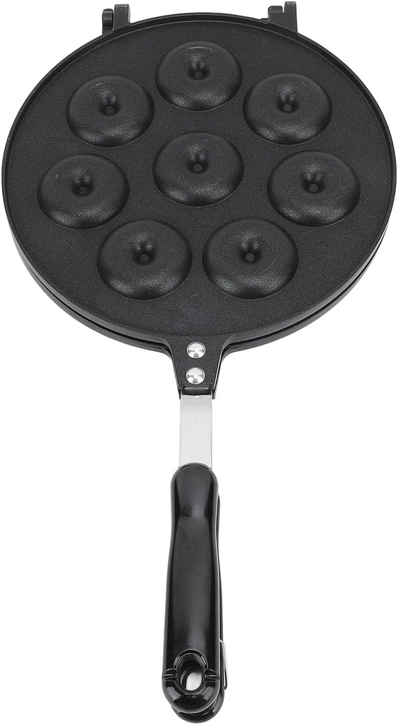 Waffle Maker Pan, Nonstick Aluminum Alloy Egg Waffle Pan Portable Waffle Maker for Breakfast Lunch Household Cafe Restaurant Cake Shop