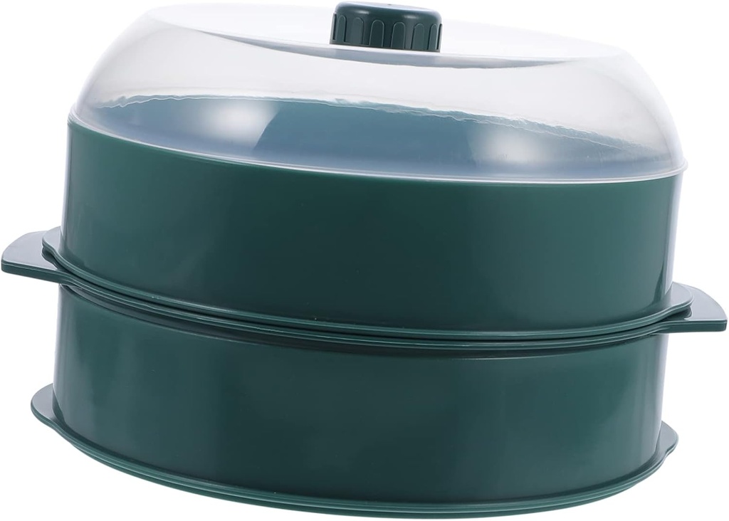 Garneck 1pc Microwave Steamer Lid Practical Food Container for Steaming Rice Dumplings and Desserts Convenient Kitchen Essential for Home Use Cooking