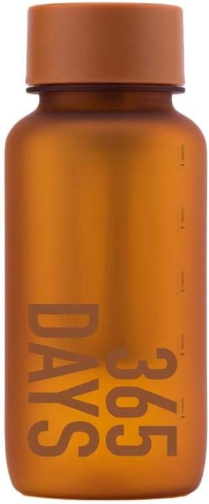 WEMUG Portable Cold Brew Maker, 18.6 oz Modern Simple design, Leak Proof, Ultra Light, BPA-Free, Durable Plastic, 365 (orange)