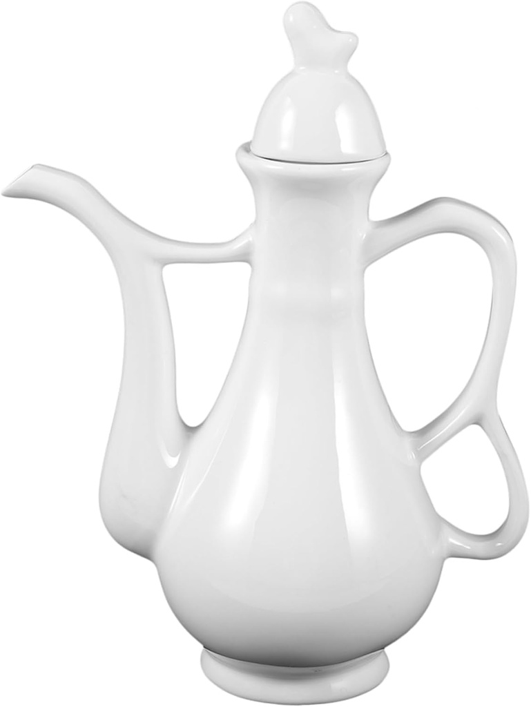 BESTYASH Chinese Style Ceramic Wine Pot Vintage Drinking Jug for Home Bar Camping Elegant Design Fine Craftsmanship for Wine Storage