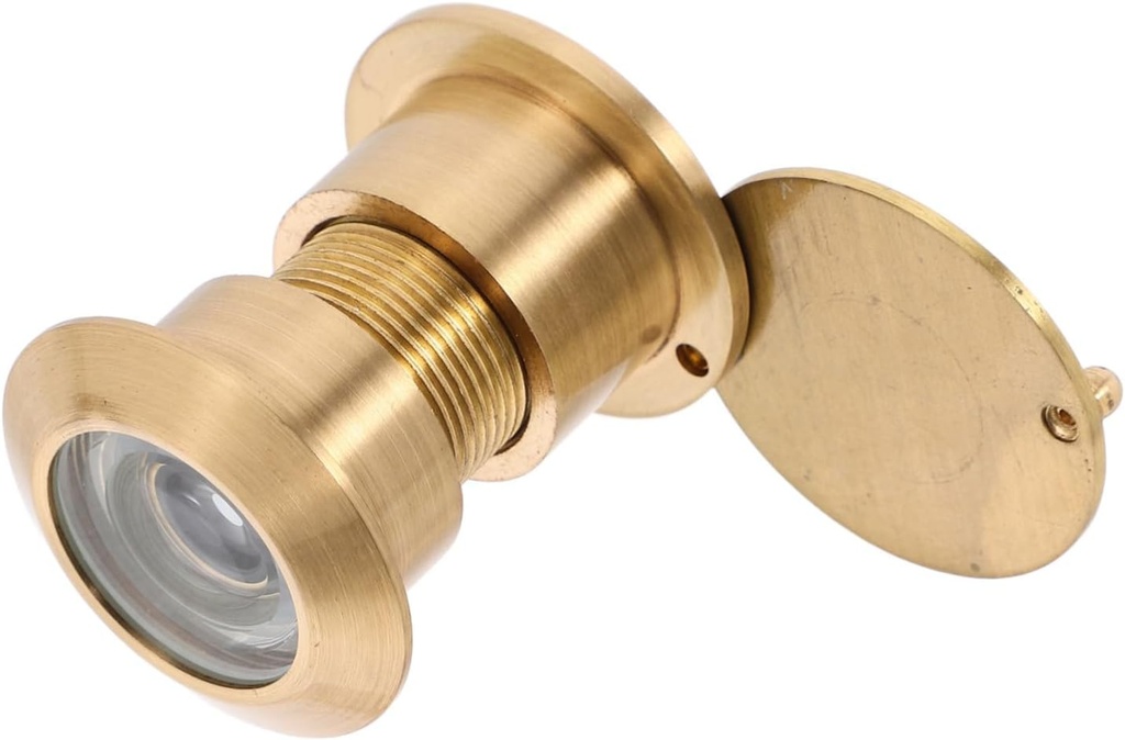 Peephole for Front Door 40-55mm Thick High Definition Wide Angle Brass Privacy Cover Easy Installation