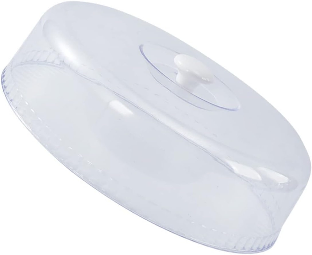 VOSAREA Microwave Food Cover Heat Resistant Round Cake Carrier Lid Fresh Keeping Bowl Cover Kitchen Gadget Food Preservation