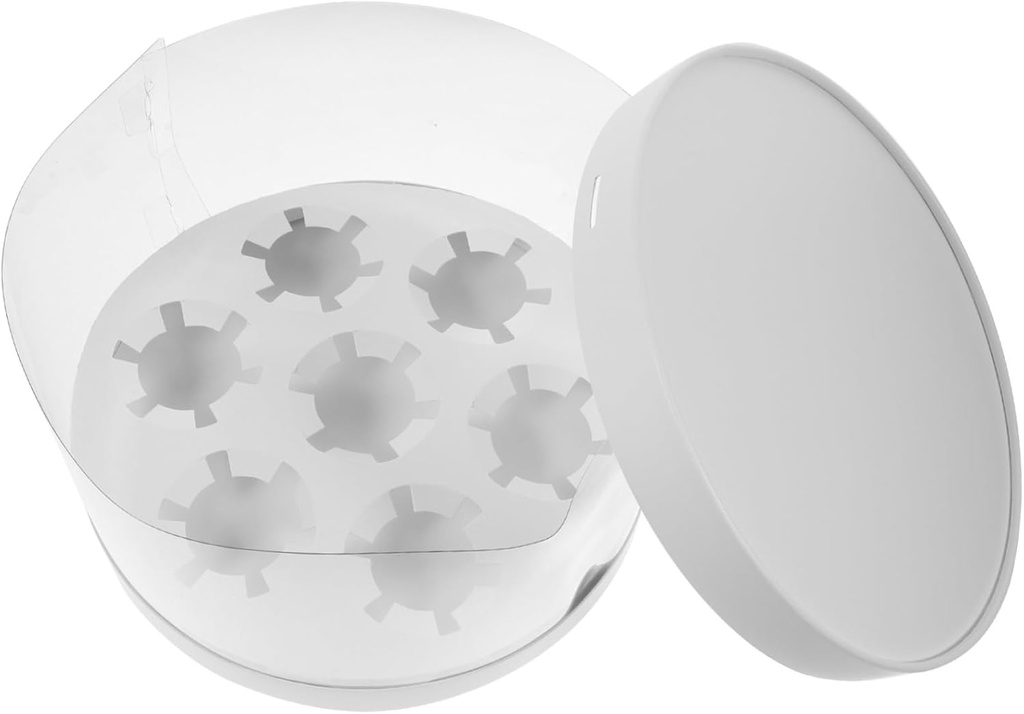 Cupcake Carrier Cover Transparent Muffin Cake Packaging Box for Safe Transport Design for Bakery Grocery Catering and Family Use
