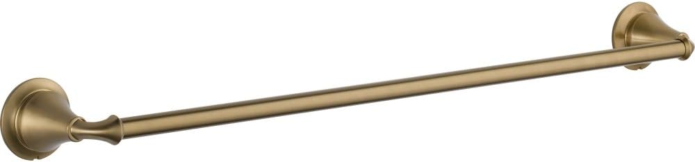 DELTA FAUCET 79424-CZ Linden Wall Mounted 24 in. Towel Bar in Champagne Bronze