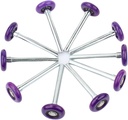 6200ZZ Quiet Garage Door Rollers Bearing Nylon Garage Door Roller 4" Stem, Purple Pack of 10 (for 7' Height Doors)