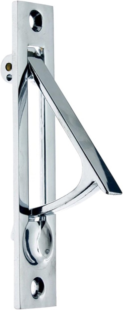 idh by St. Simons 14020-026 Professional Grade Quality Genuine Solid Brass Edge Pull, 4-Inch, Polished Chrome