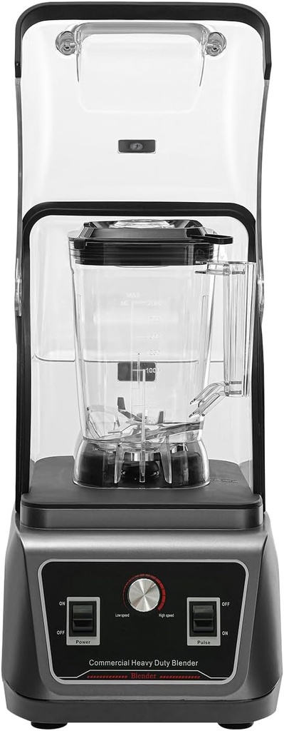 Professional Blenders Heavy Duty 2200w Power Smoothie Maker with Thickened Soundproof Cover and 23000rpm Rotational Speed 67.6oz Commercial Blender Machine Smoothie Maker Machine for Kitchen