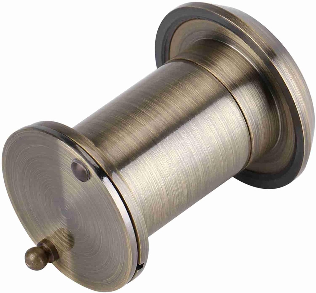 Home Security 220 Degree Wide Angle Door Viewer with Durable Copper Material for Safety (Bronze)