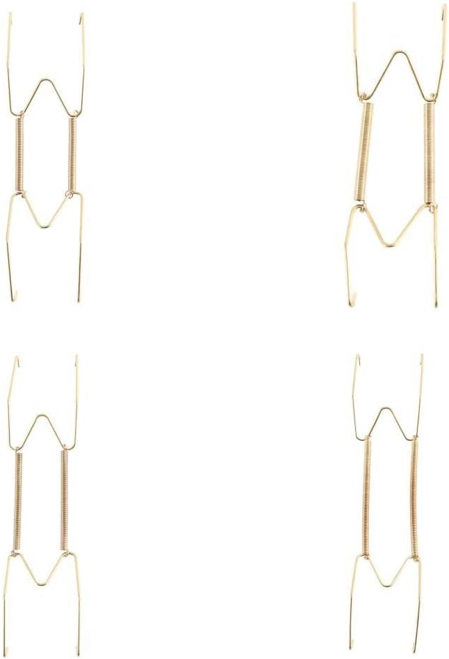 REBABA Invisible Plate Hangers, 6, 8, 10, 12 Inches Wall Plate Hangers Stainless Steel Wire Plate Hangers Holders, Suitable for Decorative Plates and Art