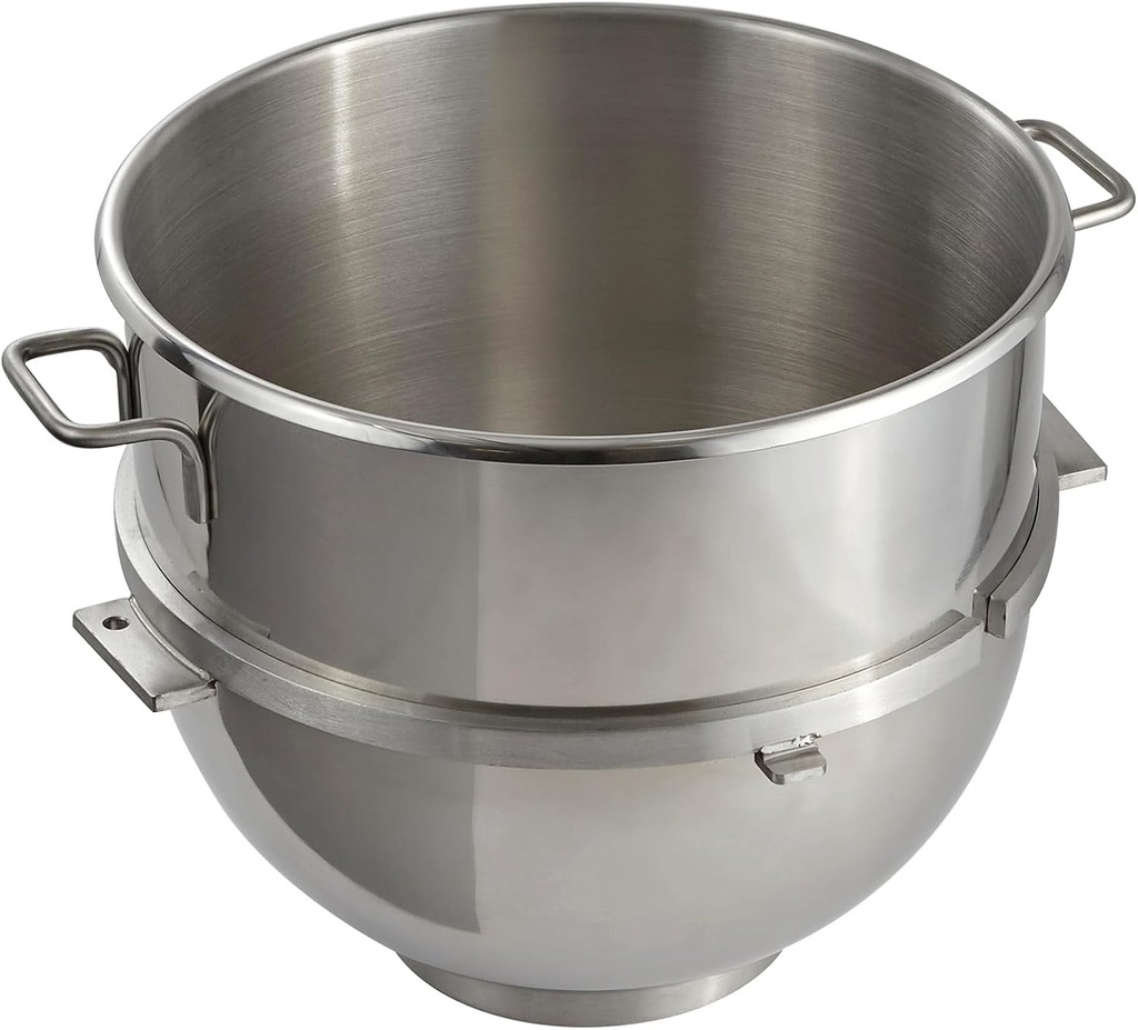 80 Quart Stainless Steel Mixing Bowl, Commercial Mixing Bowl, Hobart Equivalent Accessory Fits Select Hobart Mixers