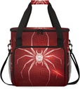 Spiders Travel Coffee Maker Carrying Bag, Large Organizer Storage Tote Bag Insulated Reusable Cooler Grocery Bags
