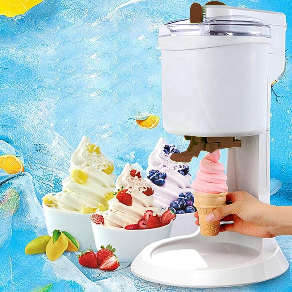 1000ML Ice Cream Maker ice cream maker dispenser One Push Operation ice cream van Household ice cream maker Machine For DIY Yoghurt cone Home