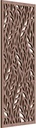 9 3/8"W x 24 3/8"H x 1/4"T Ortonville Decorative Fretwork Wood Wall Panels, Walnut