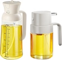 YARRAMATE 550ml Oil Dispenser & 200ml Mini Oil Sprayer (White)