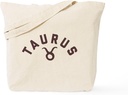 CafePress Taurus Tote Bag Reusable Natural Beige Canvas Shopping Bag