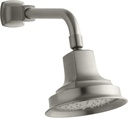 KOHLER 45410-BN Margaux Single Function Wall Mount Showerhead with Katalyst Air Induction Spray, 2.0 GPM, Vibrant Brushed Nickel