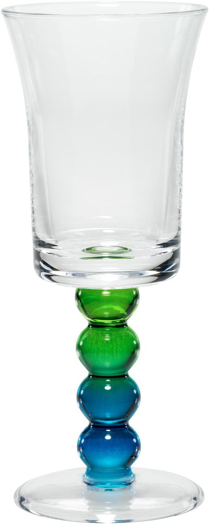 Merritt Impressions Pearl Stem Acrylic Wine Glass, Peacock